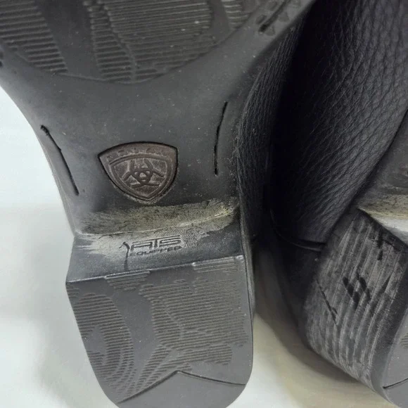 Ariat Heritage Western Cowboy Boots Women 7B Black Leather 10001037 - Picture 9 of 9